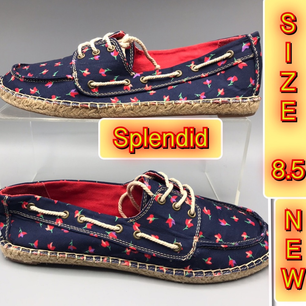 Splendid Flower design Comfy Flat Shoes 8.5